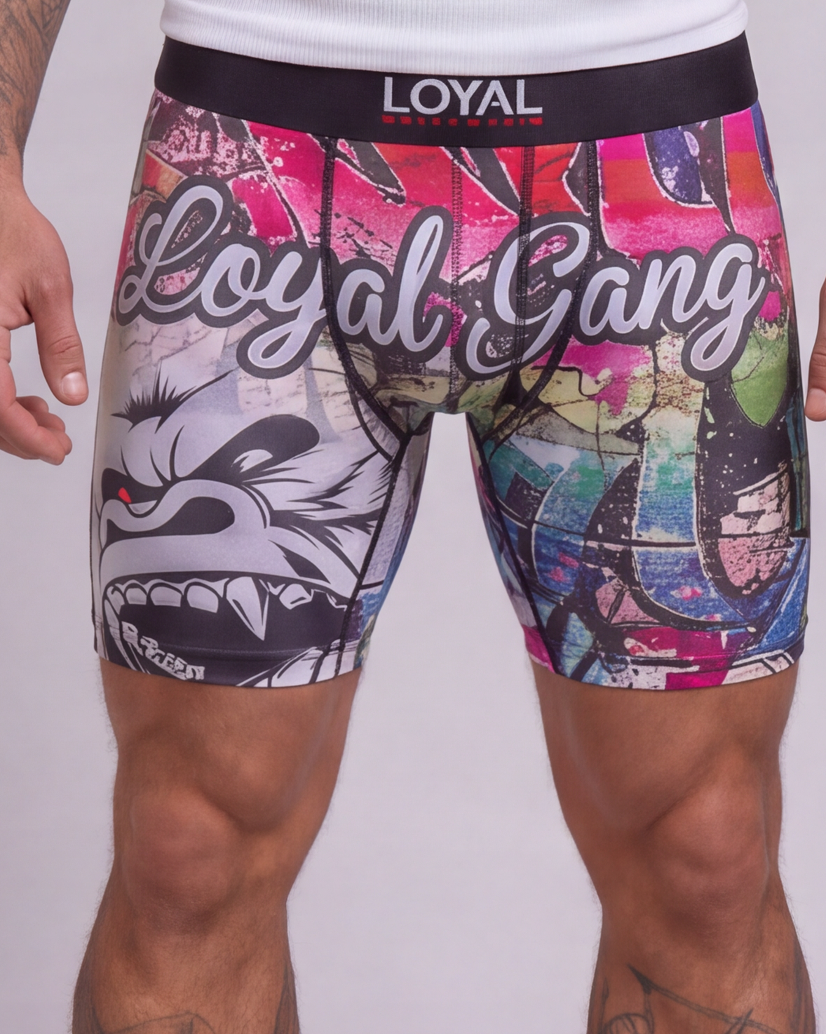 Loyal Gang Boxer Brief worn, close detail