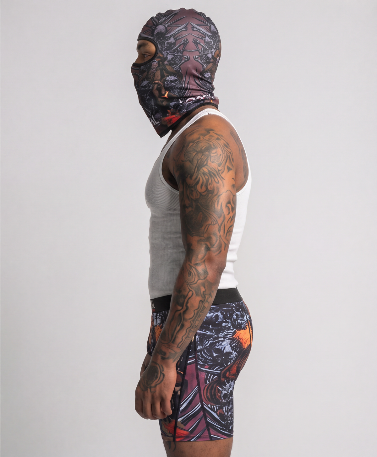 Lion Boxer Brief worn, side view