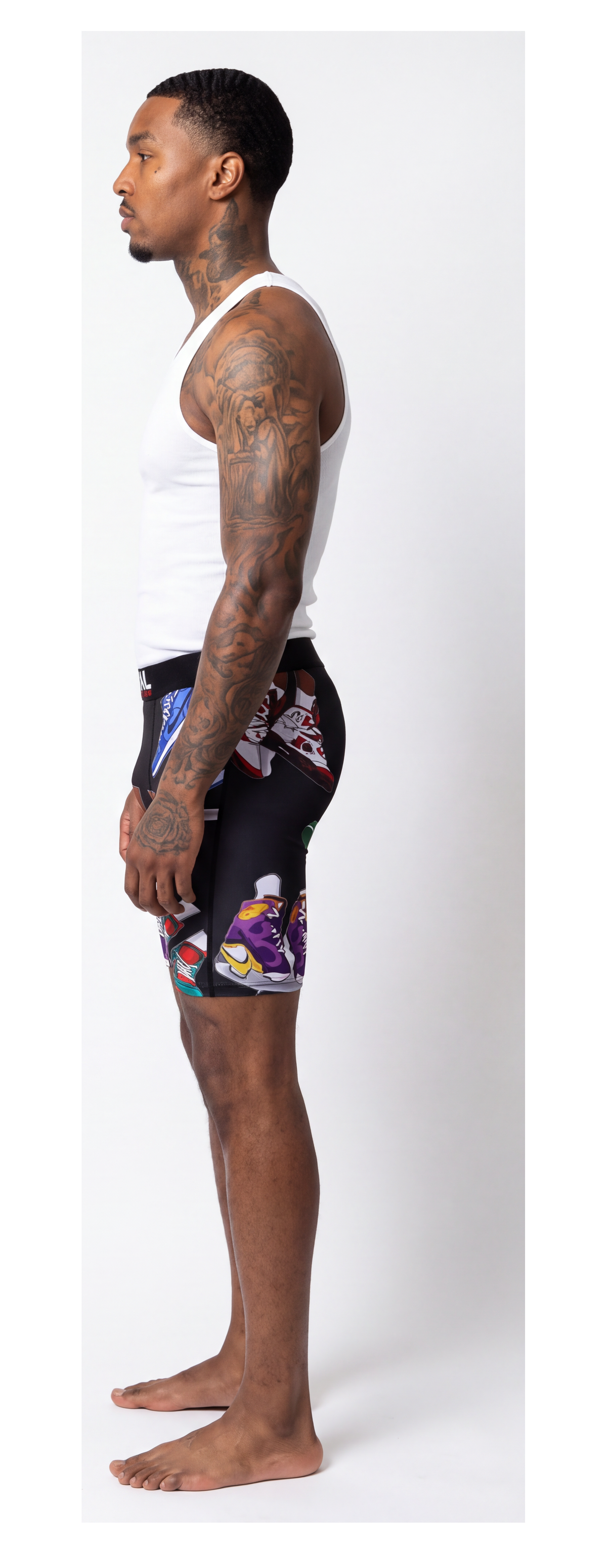 Sneaker Boxer Brief worn, side view