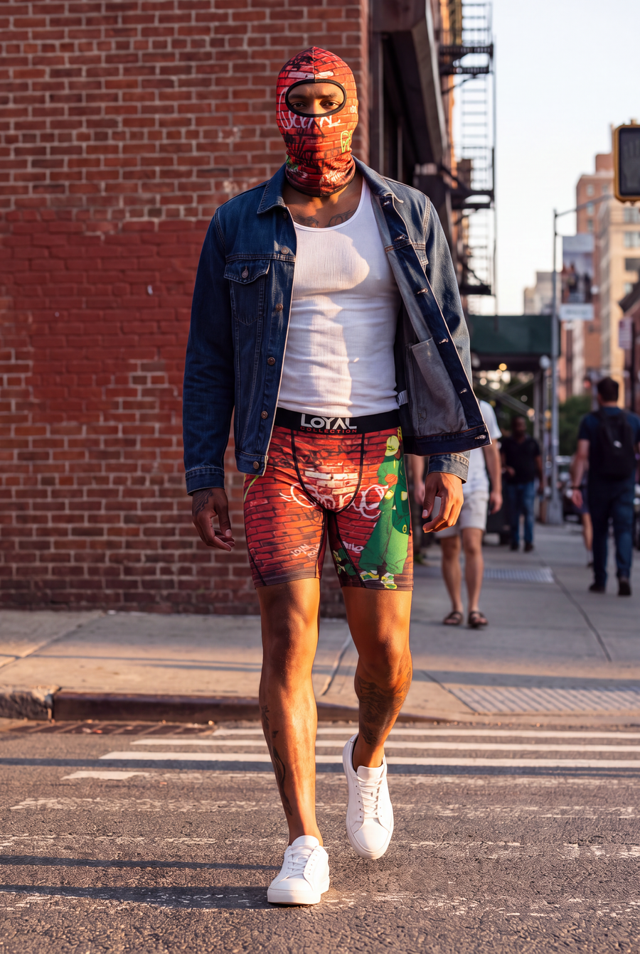 Brick Graffiti Boxer Brief worn