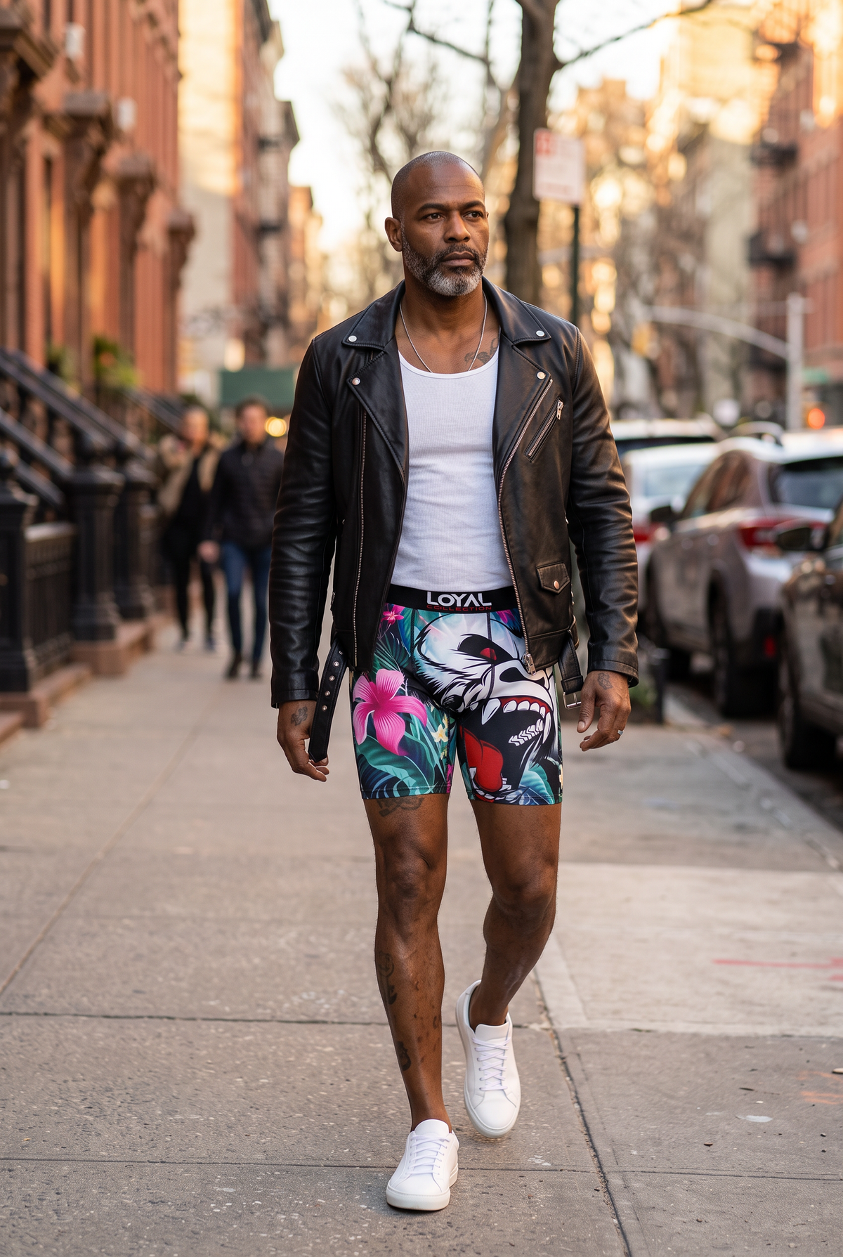 Gorilla Boxer Brief worn on a New York street
