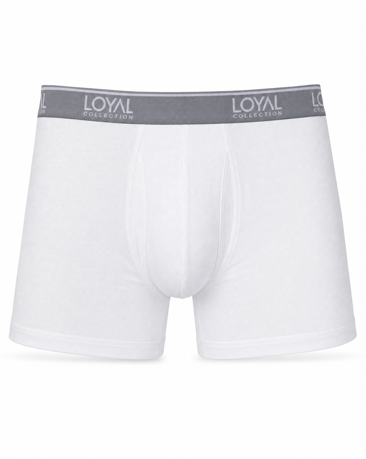White Boxer Brief, front view
