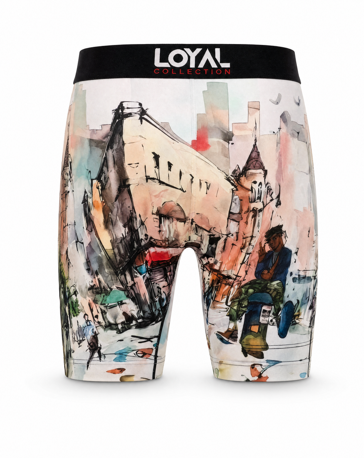 Cityscape Boxer Brief, back view
