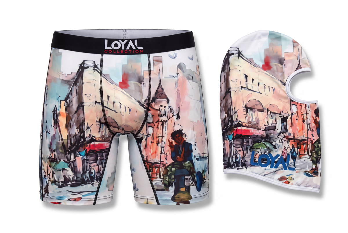 Cityscape Boxer Brief with its matching balaclava
