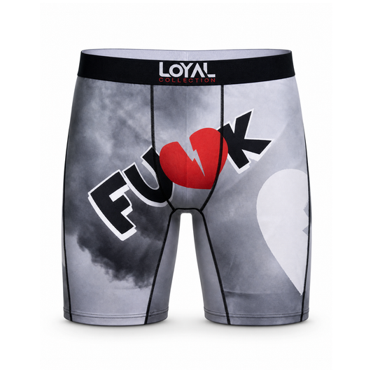 FUNK Gray Boxer Brief, front view