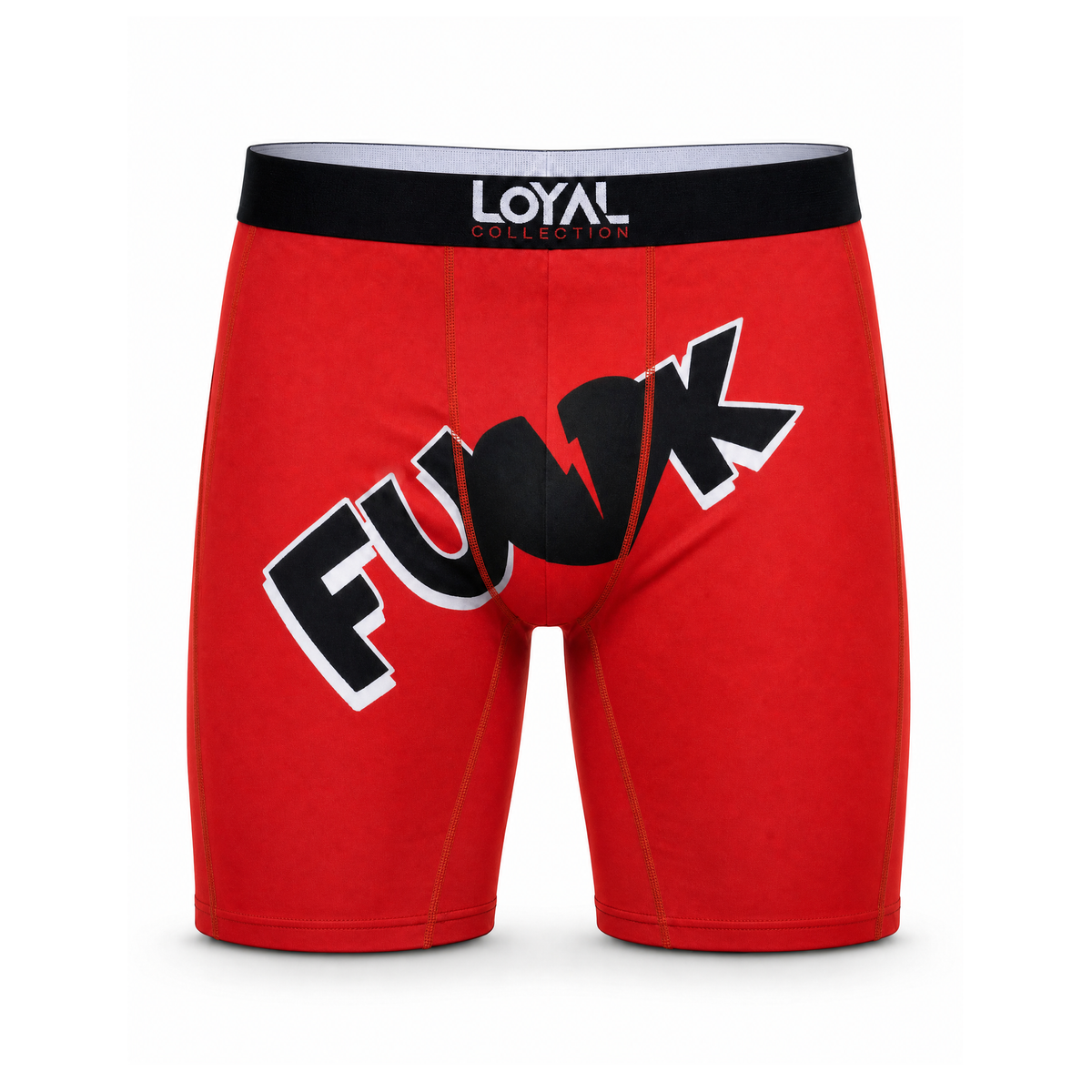 FUNK Red Boxer Brief, front view