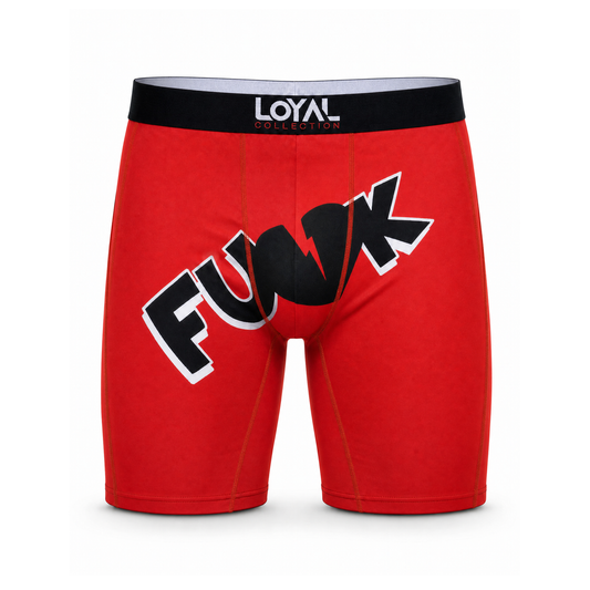 FUNK Red Boxer Brief, front view