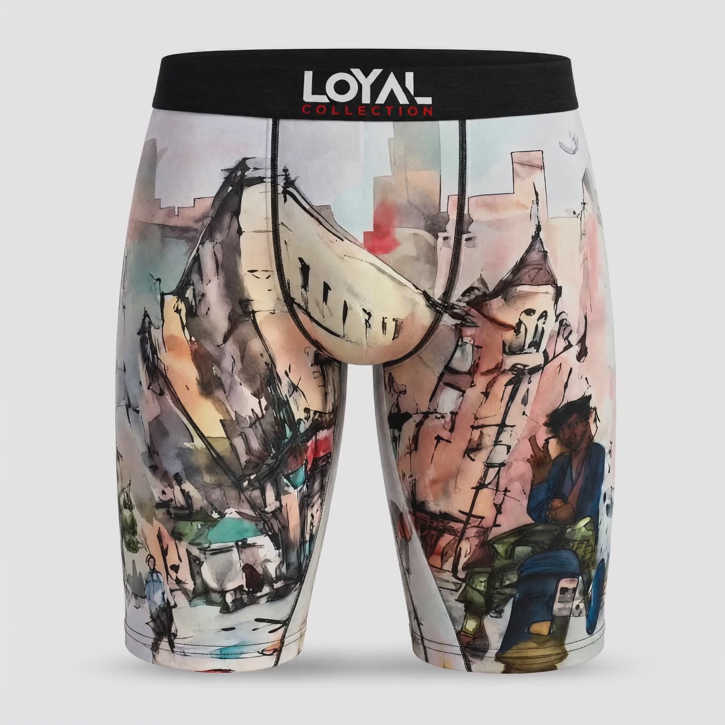 Cityscape Boxer Brief, 360 turntable