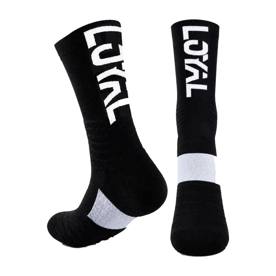 Black and White Crew Socks