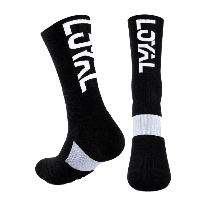 Black and White Crew Socks