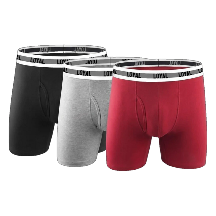 3 Pack Black/Gray/Red